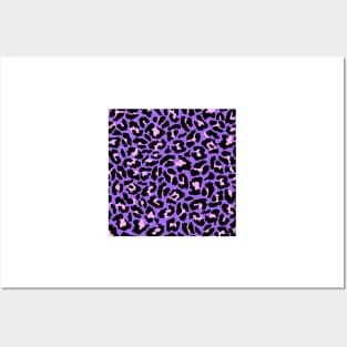 Pink and Purple Cheetah Print Posters and Art